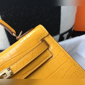 Hermès Ручная сумка из телячьей кожи с тиснением, внутренний слой