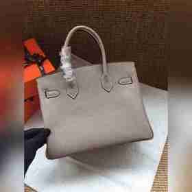 Hermès Platinum 25, 30 сумка с ручкой, светло-серая серебряной за