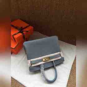 Hermès Platinum 25, 30 сумка серебряной застежкой Импортная теляч