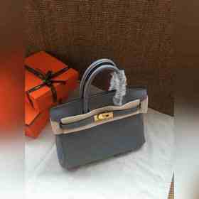 Hermès Platinum 25, 30 сумка серебряной застежкой Импортная теляч