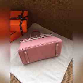 Hermès Platinum 25, 30 сумка серебряной застежкой в цвете вишнево