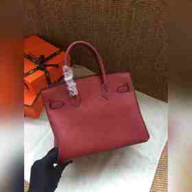 Hermès Platinum 25, 30 сумка с ручкой, бордовый с золотыми серебр