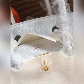 Hermès Platinum 25, 30 сумка серебряной застежкой Импортная теляч
