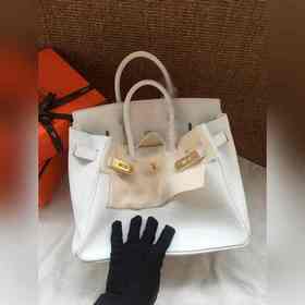 Hermès Platinum 25, 30 сумка серебряной застежкой Импортная теляч