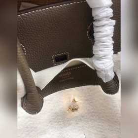 Hermès Platinum 25, 30 сумка-клатч, слоновая кость серебряной зас
