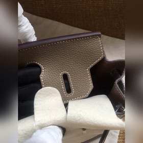 Hermès Platinum 25, 30 сумка-клатч, слоновая кость серебряной зас