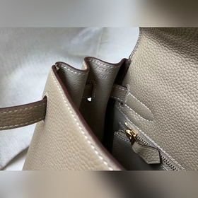 Hermès Kelly 25, 28 сумка через плечо, светло-серая серебристыми 