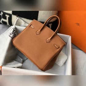 Hermès, золотисто-коричневая сумка из искусственной кожи крокодил