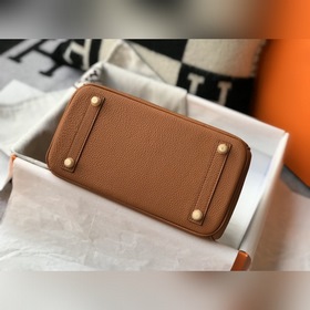 Hermès, золотисто-коричневая сумка из искусственной кожи крокодил