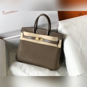 Hermès Сумка Togo из искусственной кожи цвета слоновой кости с им