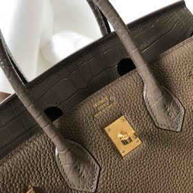 Hermès Сумка Togo из искусственной кожи цвета слоновой кости с им