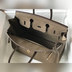 Hermès Сумка Togo из искусственной кожи цвета слоновой кости с им