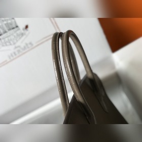 Hermès Сумка Togo из искусственной кожи цвета слоновой кости с им