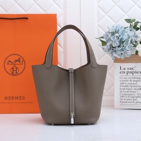 Hermès Сумка для продуктов TC кожа, частично вручную сшитая воско