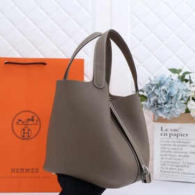 Hermès Сумка для продуктов TC кожа, частично вручную сшитая воско