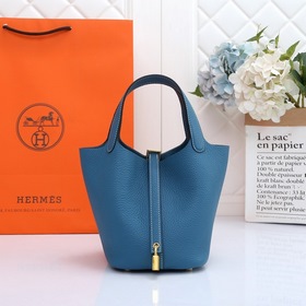 Сумка-корзина Hermes Picotin из кожи TC, сшитая вручную медовым в