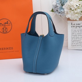 Сумка-корзина Hermes Picotin из кожи TC, сшитая вручную медовым в