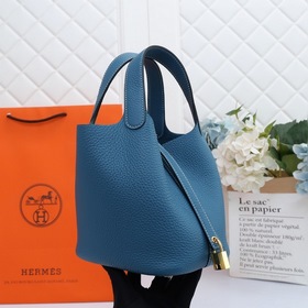 Сумка-корзина Hermes Picotin из кожи TC, сшитая вручную медовым в