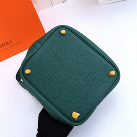 Сумка-корзинка Hermes Picotin из кожи TC, с ручной прошивкой медо