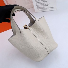 Сумка-корзина Hermes Picotin из кожи TC, сшитая вручную медовым в