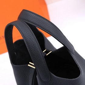 Сумка-корзинка Hermes Picotin из кожи TC, сшитая вручную медовым 