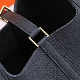 Сумка-корзинка Hermes Picotin из кожи TC, сшитая вручную медовым 