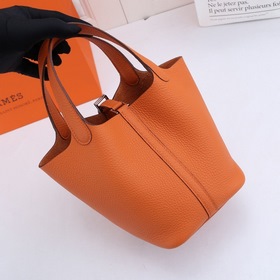Сумка-корзина Hermes Picotin из кожи TC, сшитая вручную медовым в