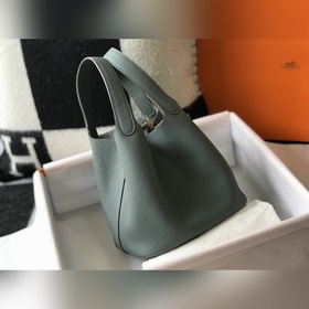Сумка-корзинка Hermes Picotin из кожи TC, сшитая вручную медовым 