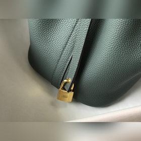 Сумка-корзинка Hermes Picotin из кожи TC, сшитая вручную медовым 