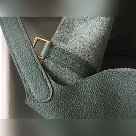 Сумка-корзинка Hermes Picotin из кожи TC, сшитая вручную медовым 