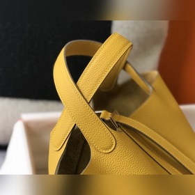 Hermès Picotin сумка-корзинка из кожи TC, сшитая вручную медовым 