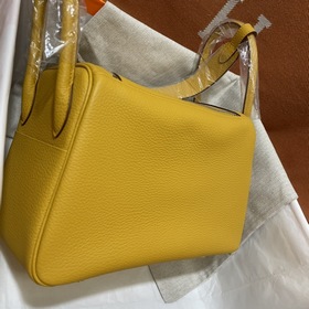 Сумка Hermes Lindy из импортной кожи TC с золотой и серебряной фу