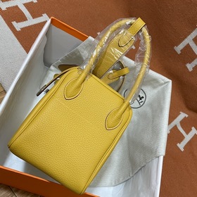 Сумка Hermes Lindy из импортной кожи TC с золотой и серебряной фу