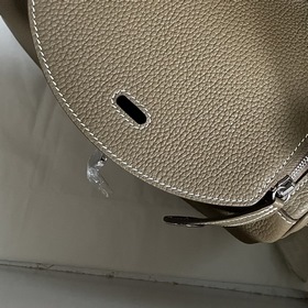 Сумка Hermes Lindy из импортной кожи TC, цвет слоновой кости с зо