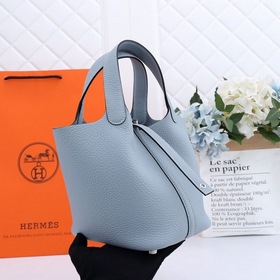 Сумка-корзина Hermes Picotin из кожи TC, сшитая вручную медовым в