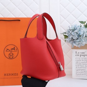 Сумка-корзина Hermes Picotin из кожи TC, сшитая вручную медовым в