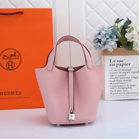 Сумка-корзина Hermes Picotin из кожи TC, сшитая вручную медовым в