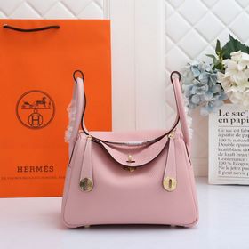 Hermès полуручной работы сумка Lindy из импортной кожи TC с крупн