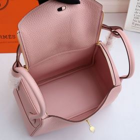 Hermès полуручной работы сумка Lindy из импортной кожи TC с крупн