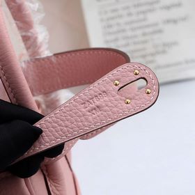 Hermès полуручной работы сумка Lindy из импортной кожи TC с крупн