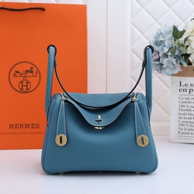 Hermès полуручной работы сумка Lindy из импортной кожи TC с крупн