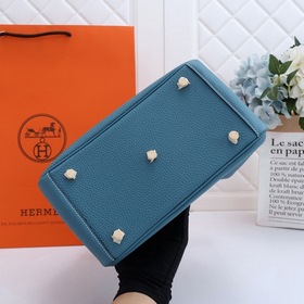 Hermès полуручной работы сумка Lindy из импортной кожи TC с крупн
