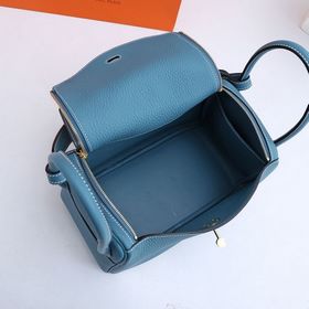 Hermès полуручной работы сумка Lindy из импортной кожи TC с крупн
