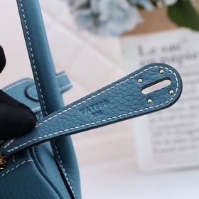Hermès полуручной работы сумка Lindy из импортной кожи TC с крупн