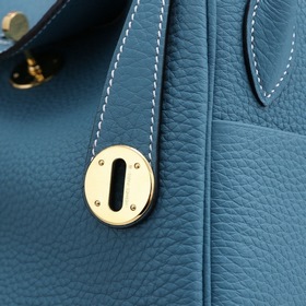 Hermès полуручной работы сумка Lindy из импортной кожи TC с крупн