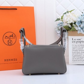 Hermès полуручной работы сумка Lindy из импортной кожи TC с крупн