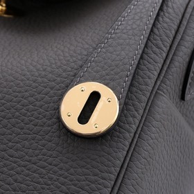Hermès полуручной работы сумка Lindy из импортной кожи TC с крупн