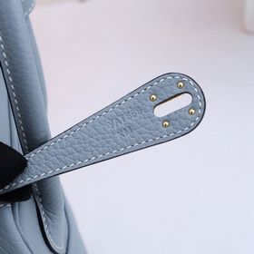 Hermès полуручной работы сумка Lindy из импортной кожи TC с крупн