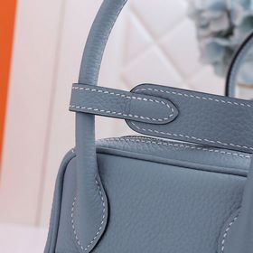 Hermès полуручной работы сумка Lindy из импортной кожи TC с крупн