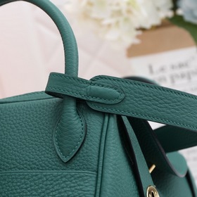 Hermès полуручной работы сумка Lindy из импортной кожи TC с крупн